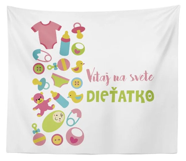 Sablio Deka Vitaj na svete, dieťatko: 150x120 cm