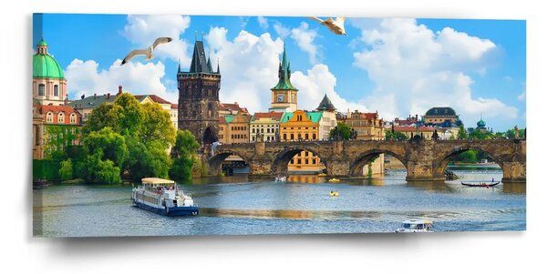 Sablio Obraz Praha Karlov most 2 - 110x50 cm