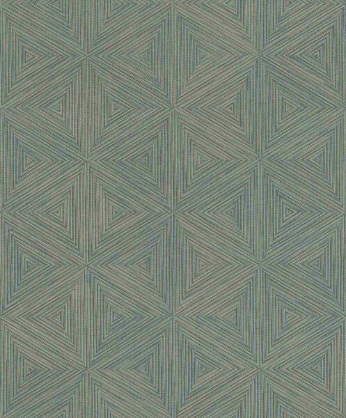 RASCH | Vliesová tapeta na stenu Back to Nature 571271 | 0,53 x 10,05 m | modrá, hnedá, zelená
