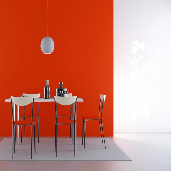 Sablio Samolepka na stenu: Motýlí ornament - 60x22 cm