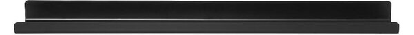 Čierna kovová kúpeľňová polička Blomus, dĺžka 71 cm