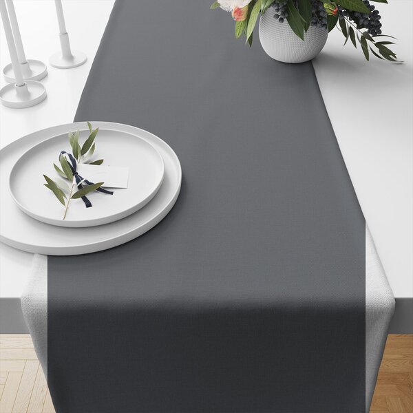 Jednofarebná bavlnená látka, farba grafit 540-4, metráž 160 cm