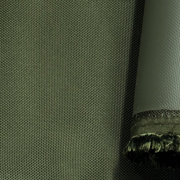 Nepremokavá látka Kodura hrubá 1680D, farba khaki, metráž 150 cm