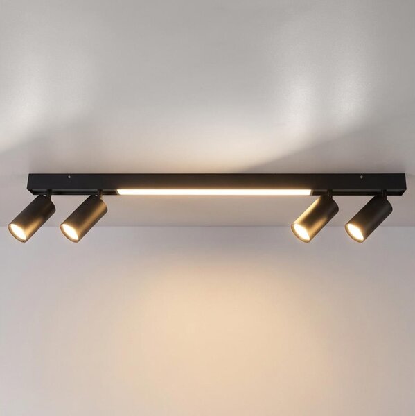 Brilagi - LED bodové svietidlo SELE 4xGU10/30W/230V + LED/25W čierna