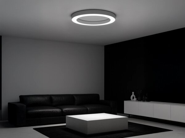 LED stropné svietidlo LED/100W/230V 3000/4000/6500K pr. 100 cm biela