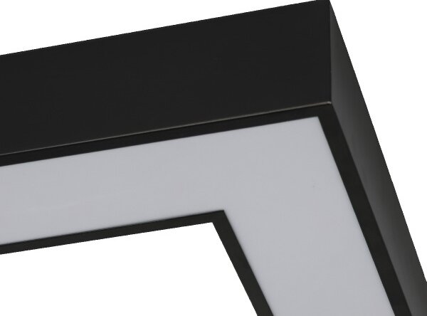 LED stropné svietidlo LED/130W/230V 3000/4000/6500K 100x100 cm čierne