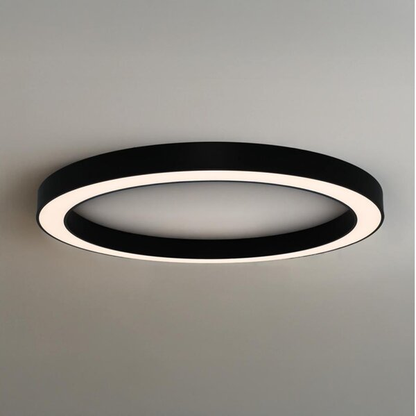 LED stropné svietidlo LED/100W/230V 3000/4000/6500K pr. 100 cm čierne