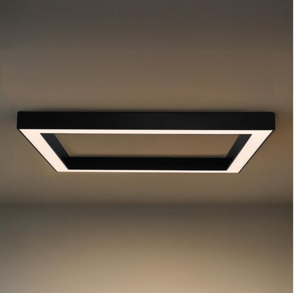 LED stropné svietidlo LED/150W/230V 3000/4000/6500K 120x120 cm čierne