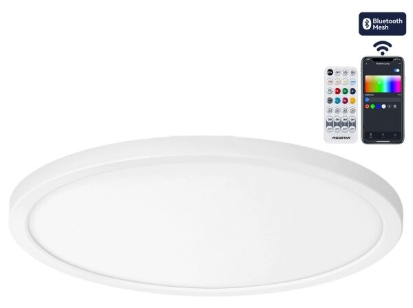 Brilagi - LED RGBW stmievateľné stropné svietidlo VIBE LED/24W/230V 3000-6500K biela + diaľkový ovládač