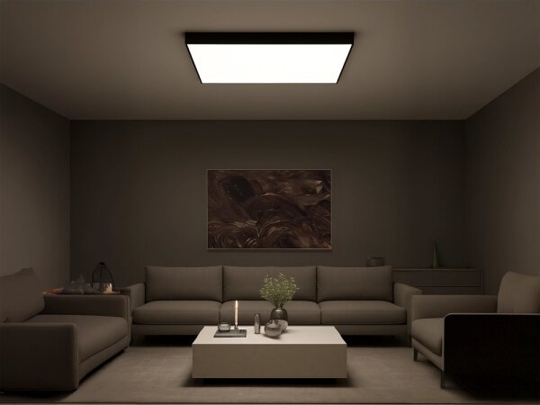 LED stropné svietidlo LED/480W/230V 3000/4000/6500K 120x120 cm čierne