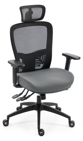 Kancelárska stolička sivá KA-H2491 GREY