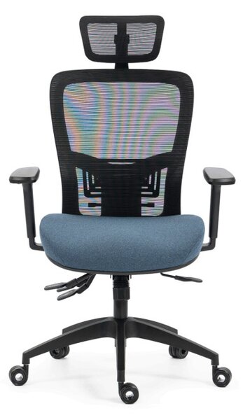 Kancelárska stolička modrá KA-H2491 BLUE