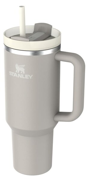 Svetlosivá termoska so slamkou z nehrdzavejúcej ocele 1,18 l Quencher H2.0 FlowState Tumbler Ash – Stanley
