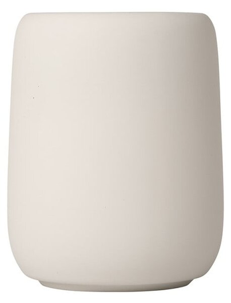 Krémovo-biely pohárik na zubné kefky Blomus Sono, 300 ml