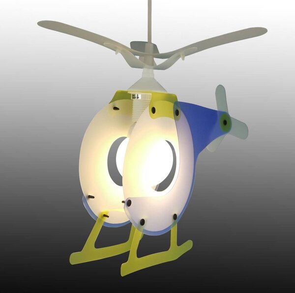 Závesná lampa Helikoptéra pre deti