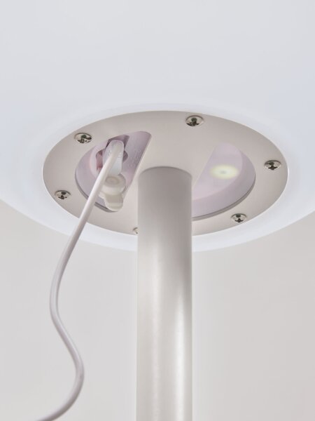 MUZZA NABÍJACIA STOLNÁ LAMPA MIMOZA 64 cm biela
