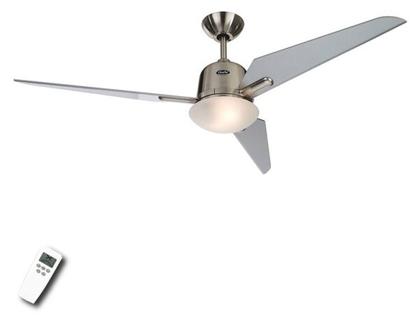 Stropný ventilátor Eco Aviatos strieborný 132 cm