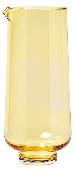 Žltá sklenená karafa na vodu Blomus Flow, 1,1 l