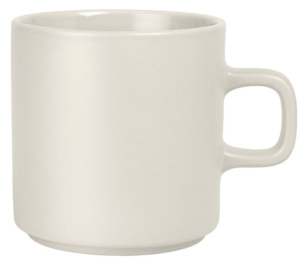 Biely keramický hrnček na čaj Blomus Pilar, 250 ml
