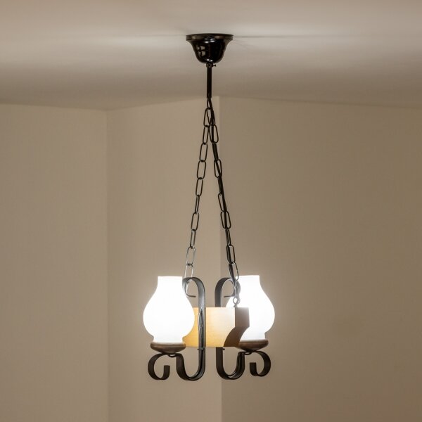 Brilagi - Luster na reťazi QUEEN 2xE14/40W/230V buk/orech