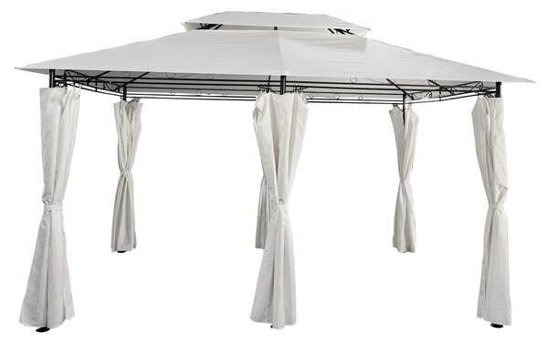 KONDELA Záhradný altánok 3x4 m, béžová, TABARI