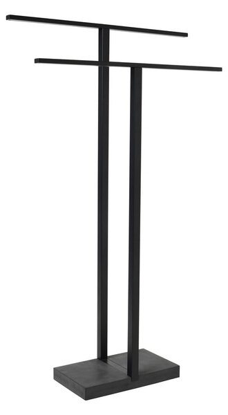 Čierny kovový stojan na uteráky Blomus, výška 86 cm