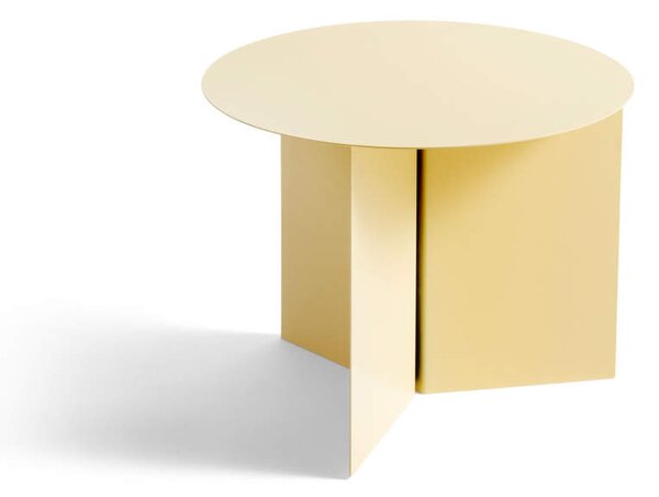HAY Stolík Slit Round Side, light yellow