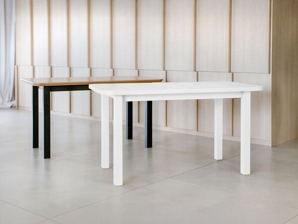 Rozkladací jedálenský stôl Wenera 2P 140-180x80 - biela