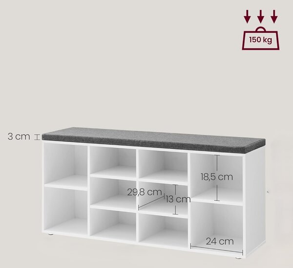 Topánkovník Houseland Rool biely