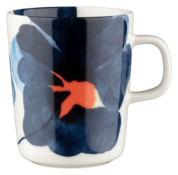 Marimekko Hrnček Oiva Valssi 0,25l, modro-oranžový