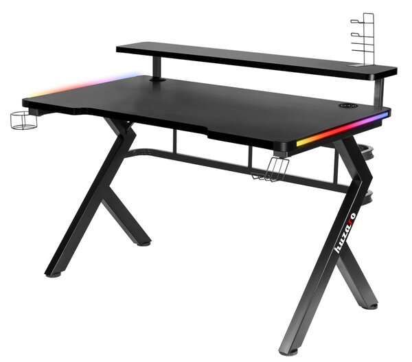 JAKS Herný stôl s led osvetlením Huzaro Hero 5.0 RGB