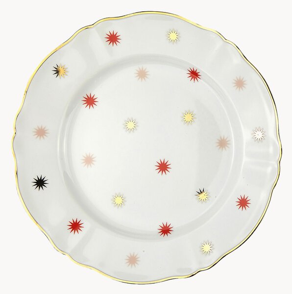 Ručne vyrobený porcelánový plytký tanier Abracadabra