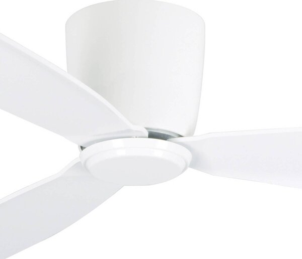 Stropný ventilátor Beacon Airfusion Radar, biely, Ø 132 cm, tichý, Biela / opálová, Obývacia izba / jedáleň, Drevo, Moderný