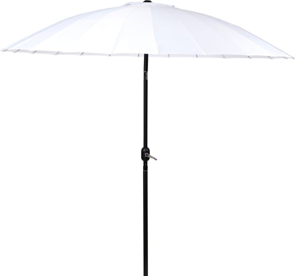Camp Active slnečník Ochrana pred slnkom na balkón a terasu - ⌀250 x 240 cm - Obdĺžnikový slnečník - Slnečník bez podstavca - Biely