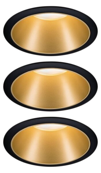 Paulmann Cole bodové LED, zlato-čierne súprava 3