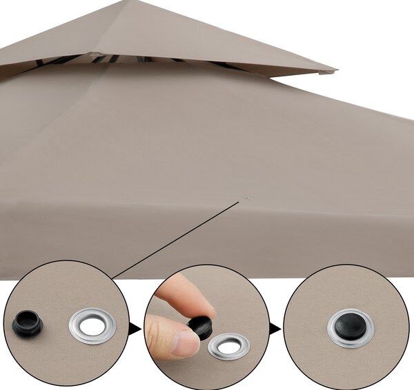 Záhradný altánok Lorca 3x3 m - taupe