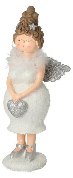 Figúrka Angel Heart 30 cm silver