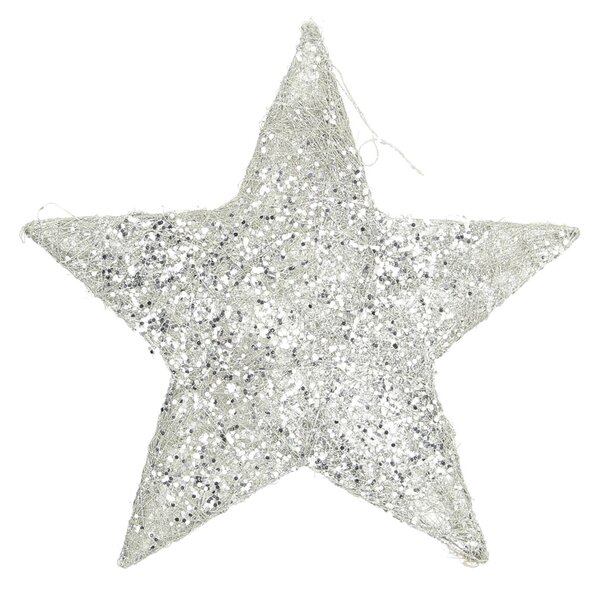 Vianočná ozdoba Star Silver 30 cm