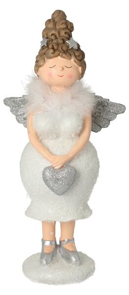 Figúrka Angel Heart 30 cm silver