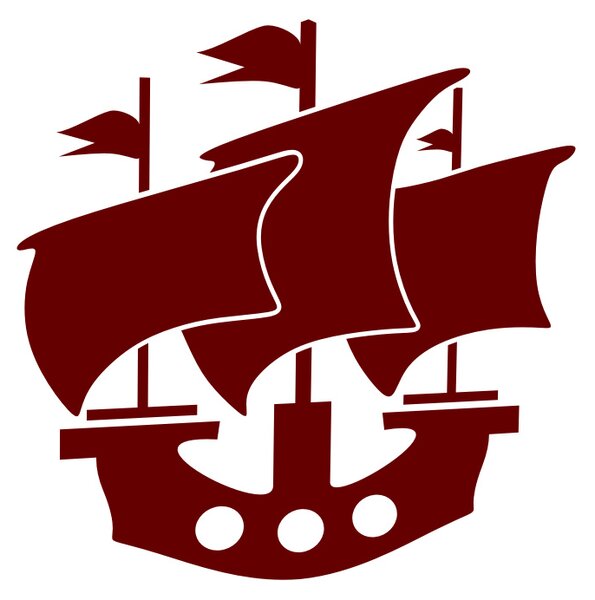 Pirátská loď - dětské samolepky na zeď lodě biela