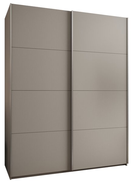 Dvojdverová skriňa SAMARA 1 - 190 cm, kašmír / strieborná