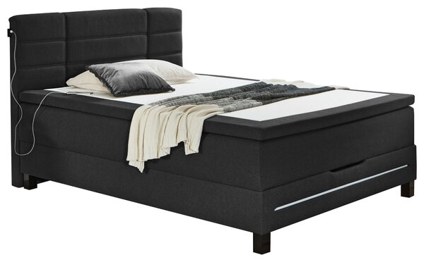 BOXSPRINGOVÁ POSTEĽ, 140/200 cm, antracitová Carryhome - Online Only spálne, Online Only