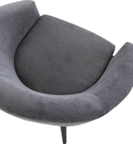 KRESLO, textil, antracitová Niels Andersson - Kreslá