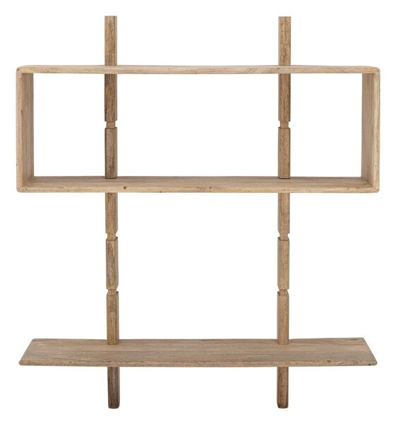Nástenná knižnica z mangového dreva v prírodnej farbe 96,5x110,5 cm Millian – Bloomingville