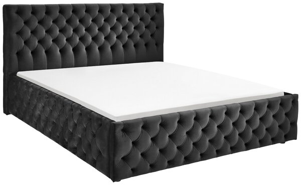 ČALÚNENÁ POSTEĽ, 180/200 cm, čierna Ambia Home - Postele