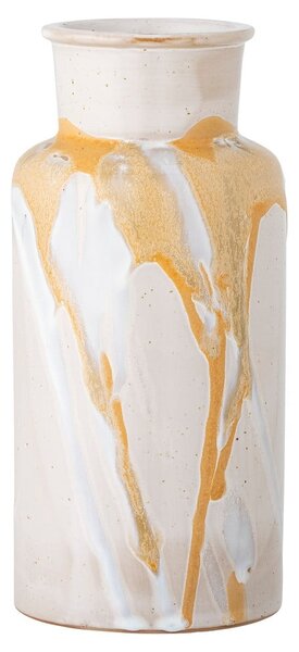 Krémovobiela kameninová ručne vyrobená váza Savana – Bloomingville