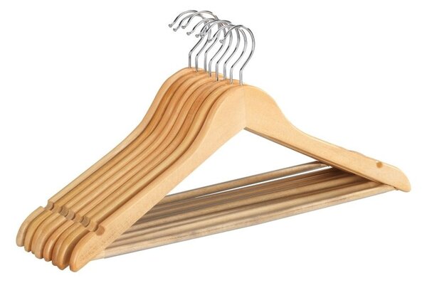 Súprava 8 drevených vešiakov na oblečenie Wenko Shaped Hanger Eco