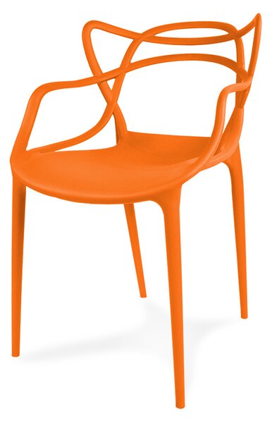 Dekorstudio Dekorstudio Plastová stolička Aspen oranžová