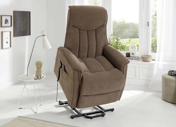 (3775) (2xM) ORBIT elektrické TV relaxačné ležadlo cappuccino