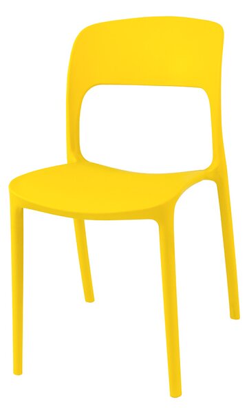 Dekorstudio Dekorstudio Plastová stolička TREX žltá